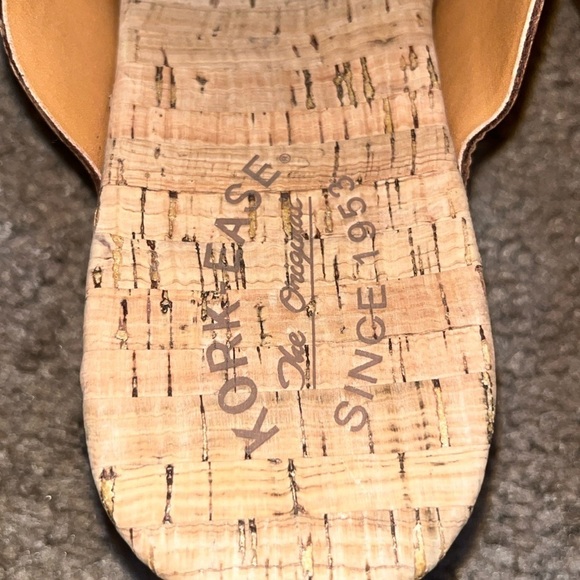 Kork-Ease Saffron Slide Leather‎ Sandal Cork Woodgrain Brown Terra 8 - Picture 6 of 8